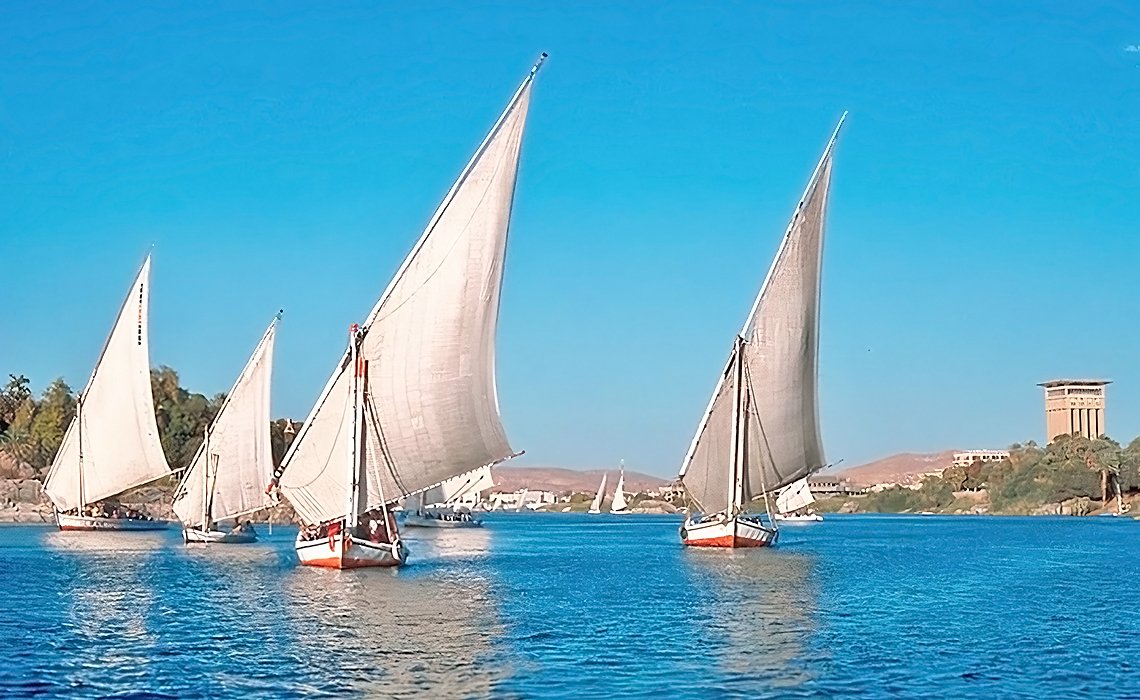 三角風帆船景觀