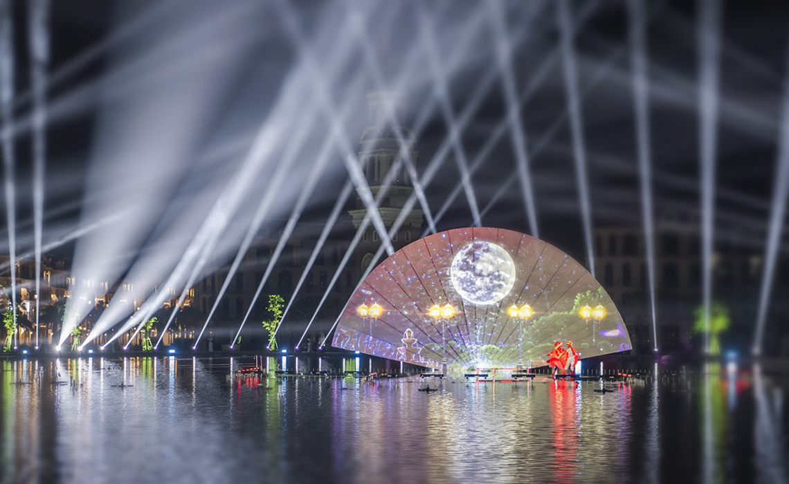 湖上大型雷射水舞歌劇表演