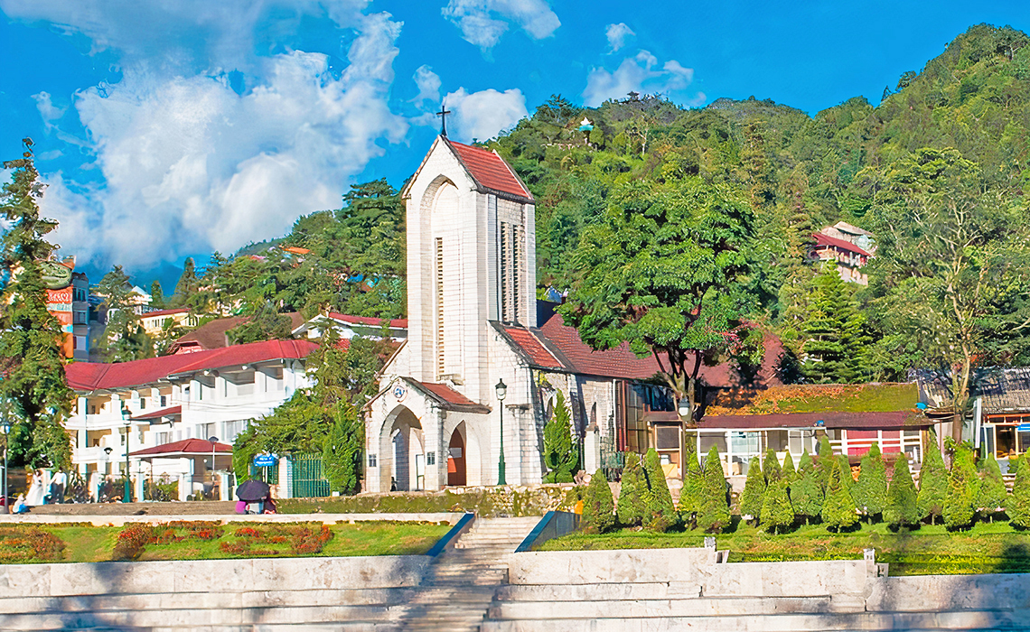 石教堂+沙壩廣場